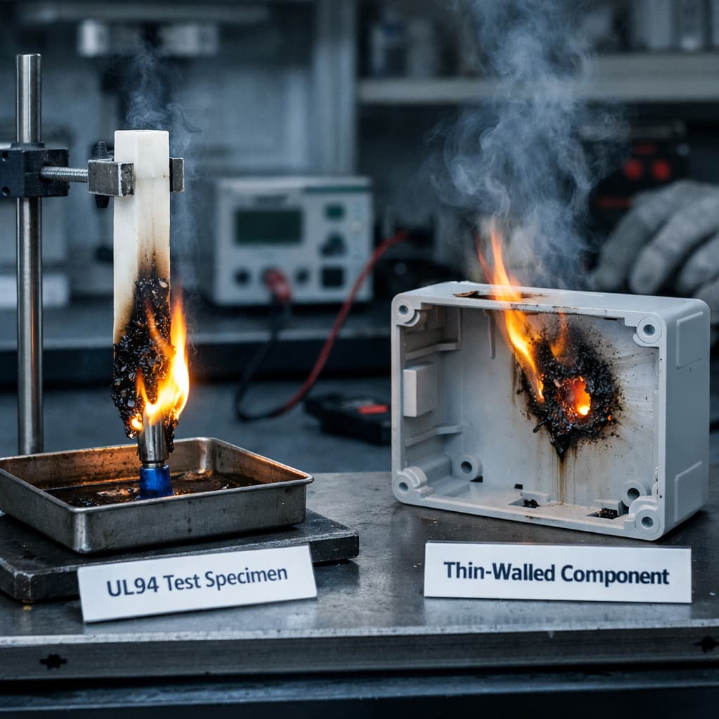 Почему огнестойкий нейлон, прошедший стандарт UL94, все же не подходит для использования в готовой продукции? Раздел 1